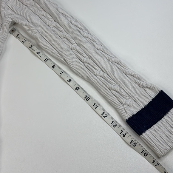 Polo Ralph Lauren Cable Knit Cricket Jumper 100% Cotton Womens Medium - Picture 8 of 13